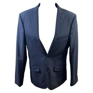 M&S Blazer Navy Blue‎ Super Slim Fit Single Breasted Limited Edition Tailored M